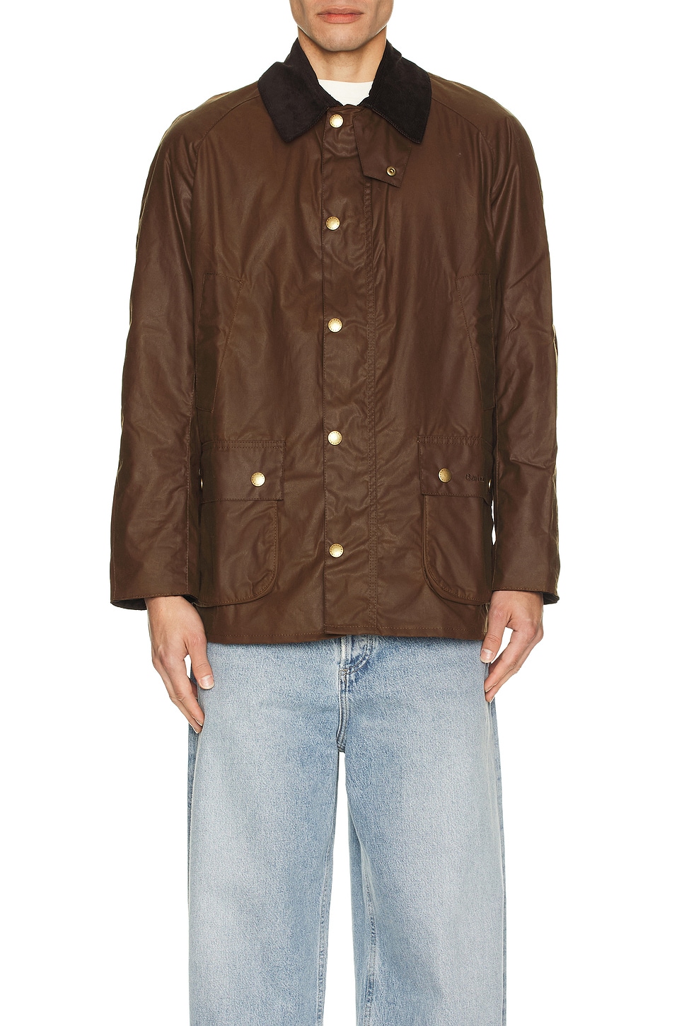Image 1 of Barbour Ashby Wax Jacket in Bark