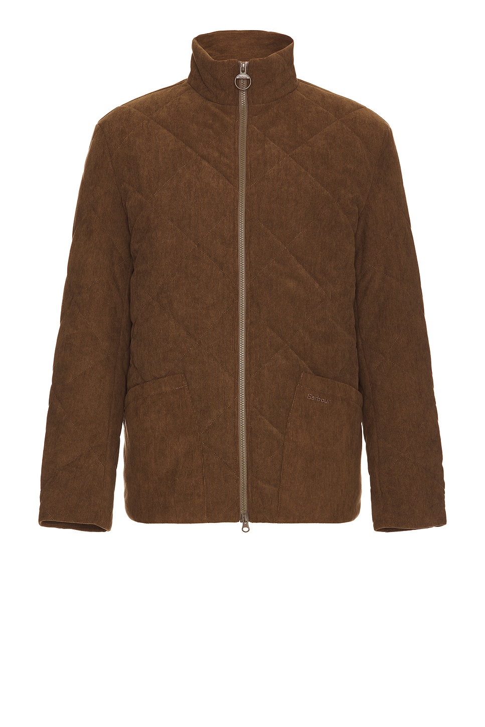 Cord Liddesdale Quilted Jacket in Brown