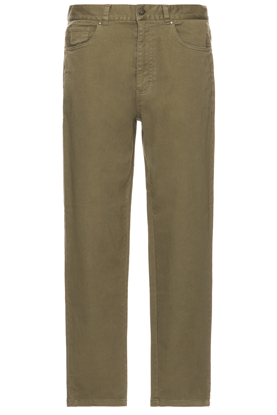 Shop Barbour Washed Stretch Twill Regular Fit Trouser In Olive