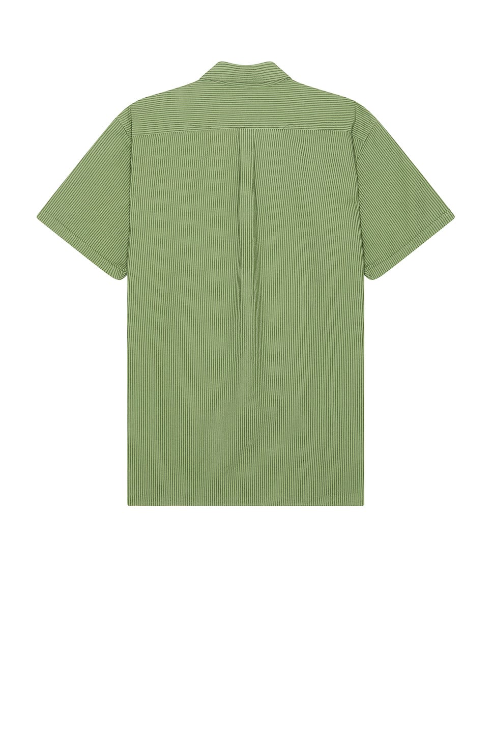 Shop Barbour Thermond Seersucker Summer Shirt In Green