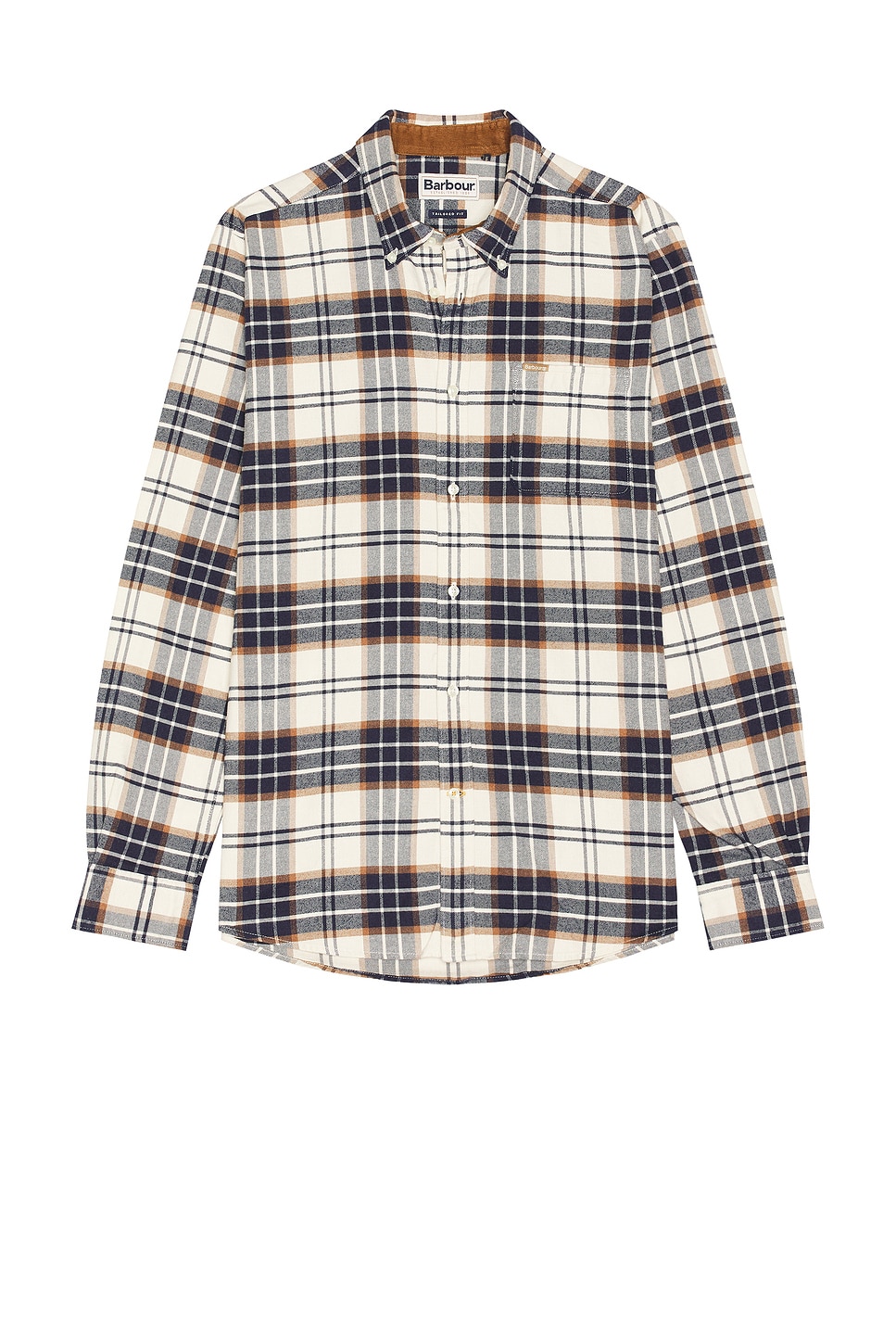 Portdown Tailored Checked Shirt in White