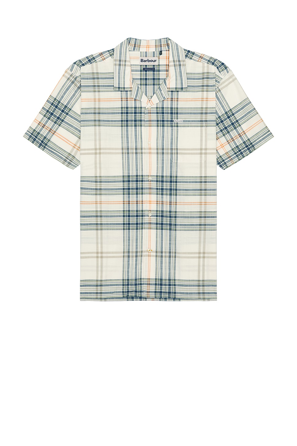 Berryfell Summer Fit Shirt in White,Blue
