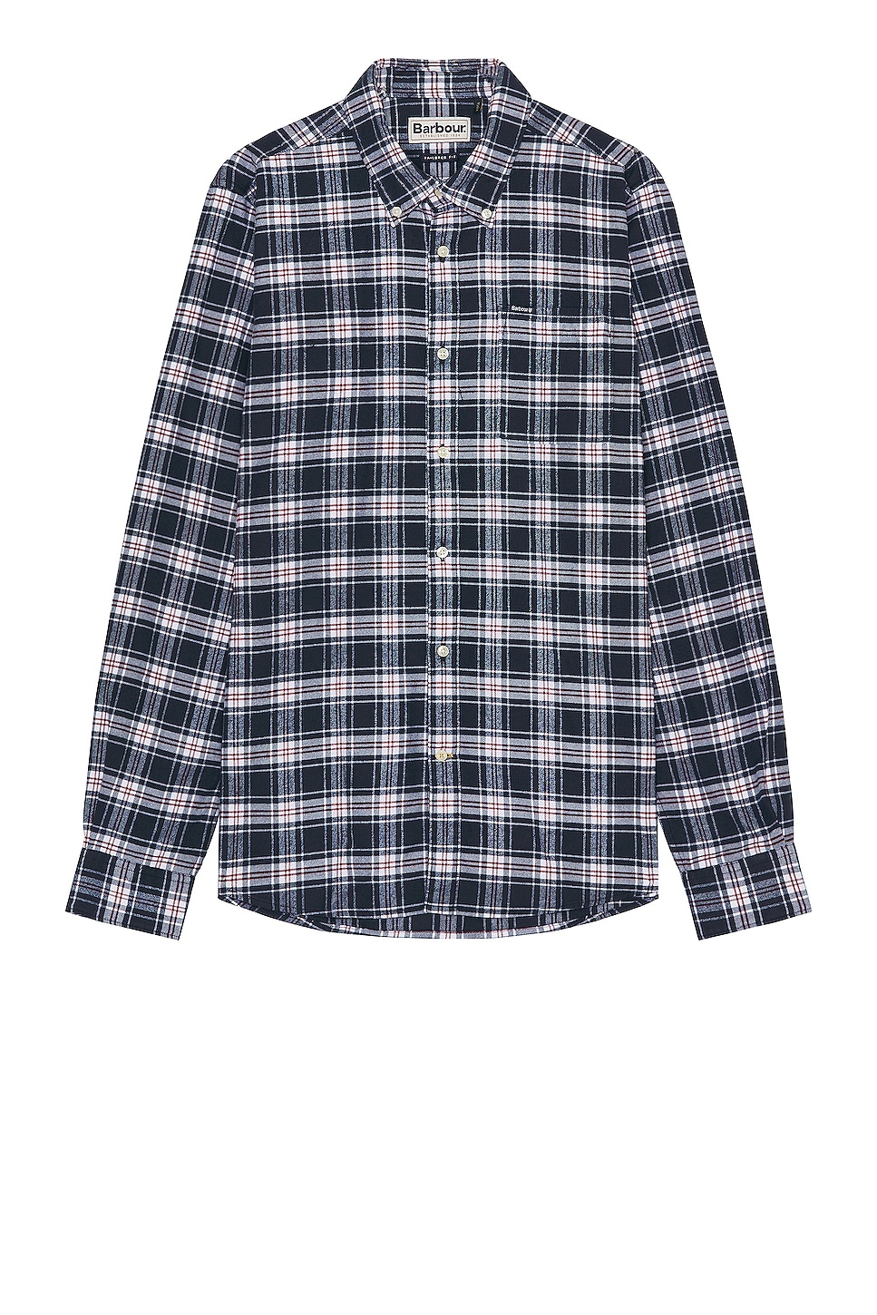 Image 1 of Barbour Langton Tailored Shirt in Navy