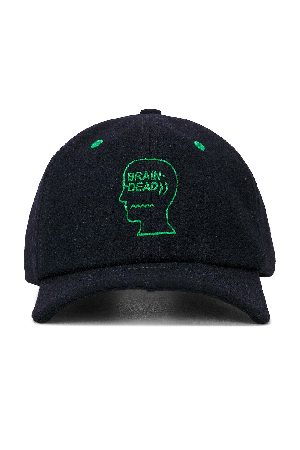 Brain Dead Batwing Logohead Flannel Hat In Black