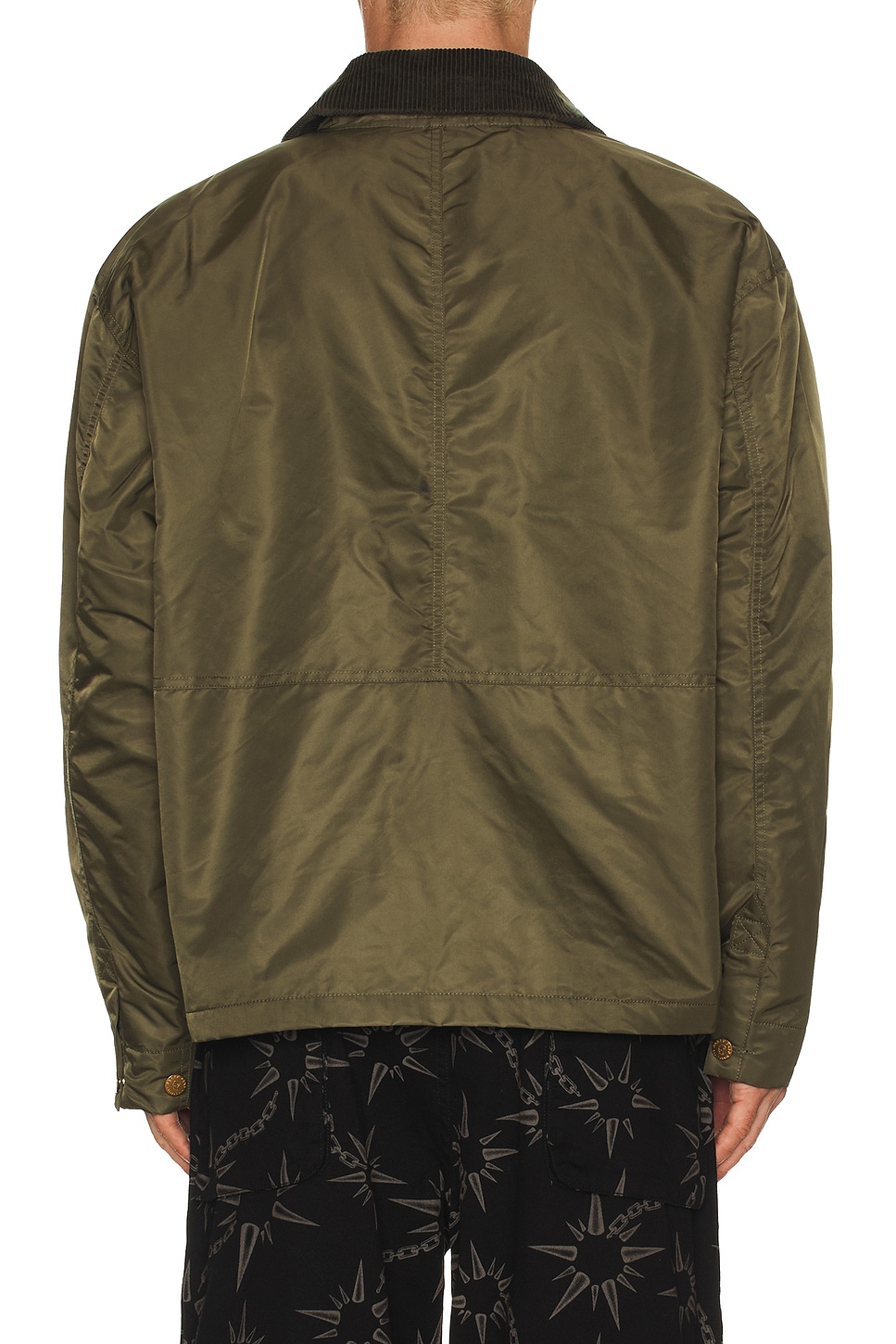 Brain Dead Cropped Chore Jacket In Green