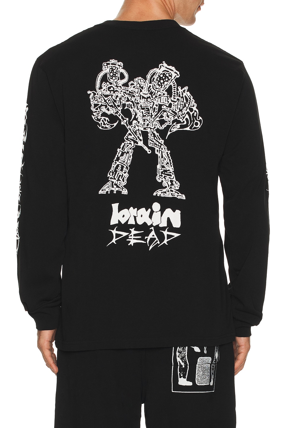 Image 1 of Brain Dead Skull Mech Long Sleeve Tee in Black