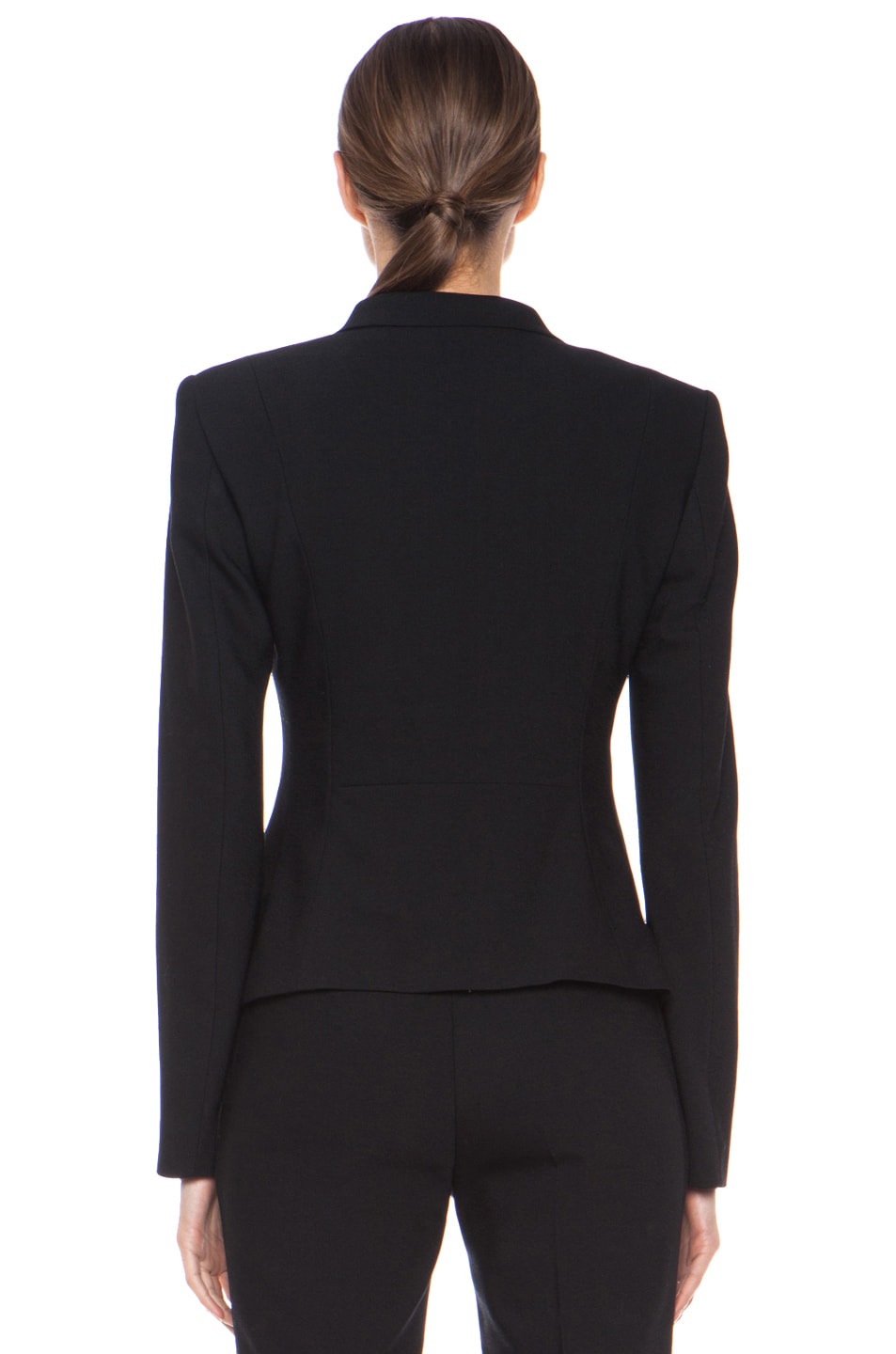 BLK DNM Tailored Poly-Blend Blazer in Black | FWRD