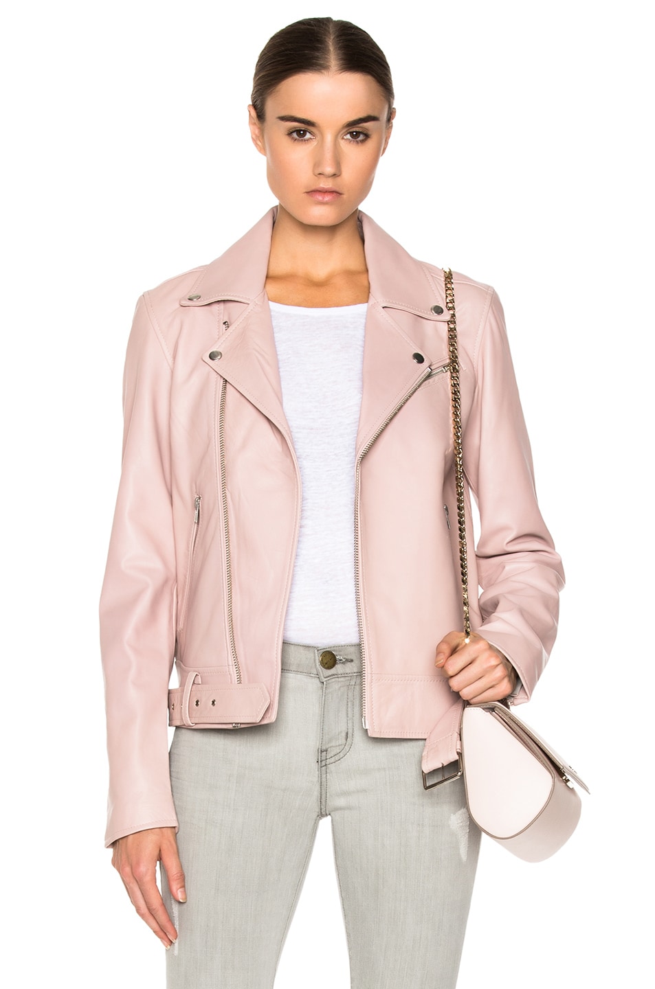 Image 1 of BLK DNM Leather Jacket 18 in Dusty Pink