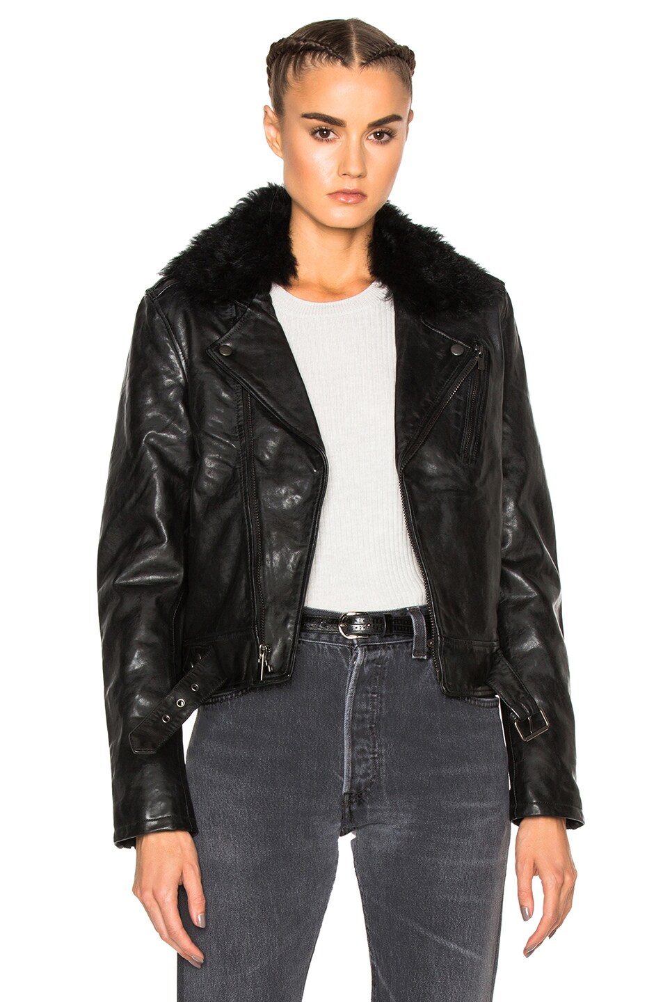 Image 1 of BLK DNM Leather Jacket 1 in Black