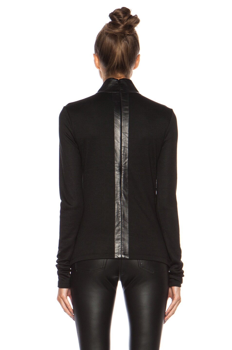 wool shirt black