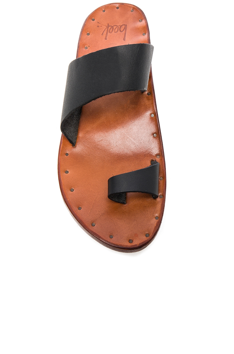Beek Leather Finch Sandals in Black & Tan | FWRD