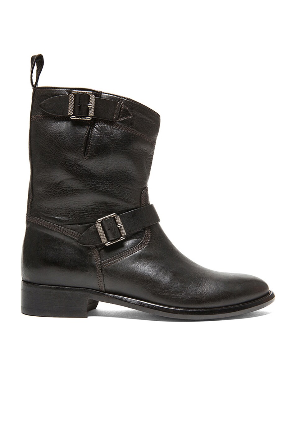 Belstaff Bedford Handwaxed Leather Boots in Black | FWRD