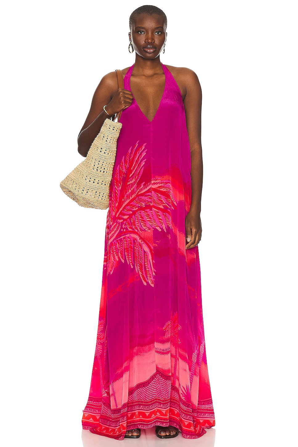 Image 1 of HEMANT AND NANDITA Soma Maxi Dress in Multicolor
