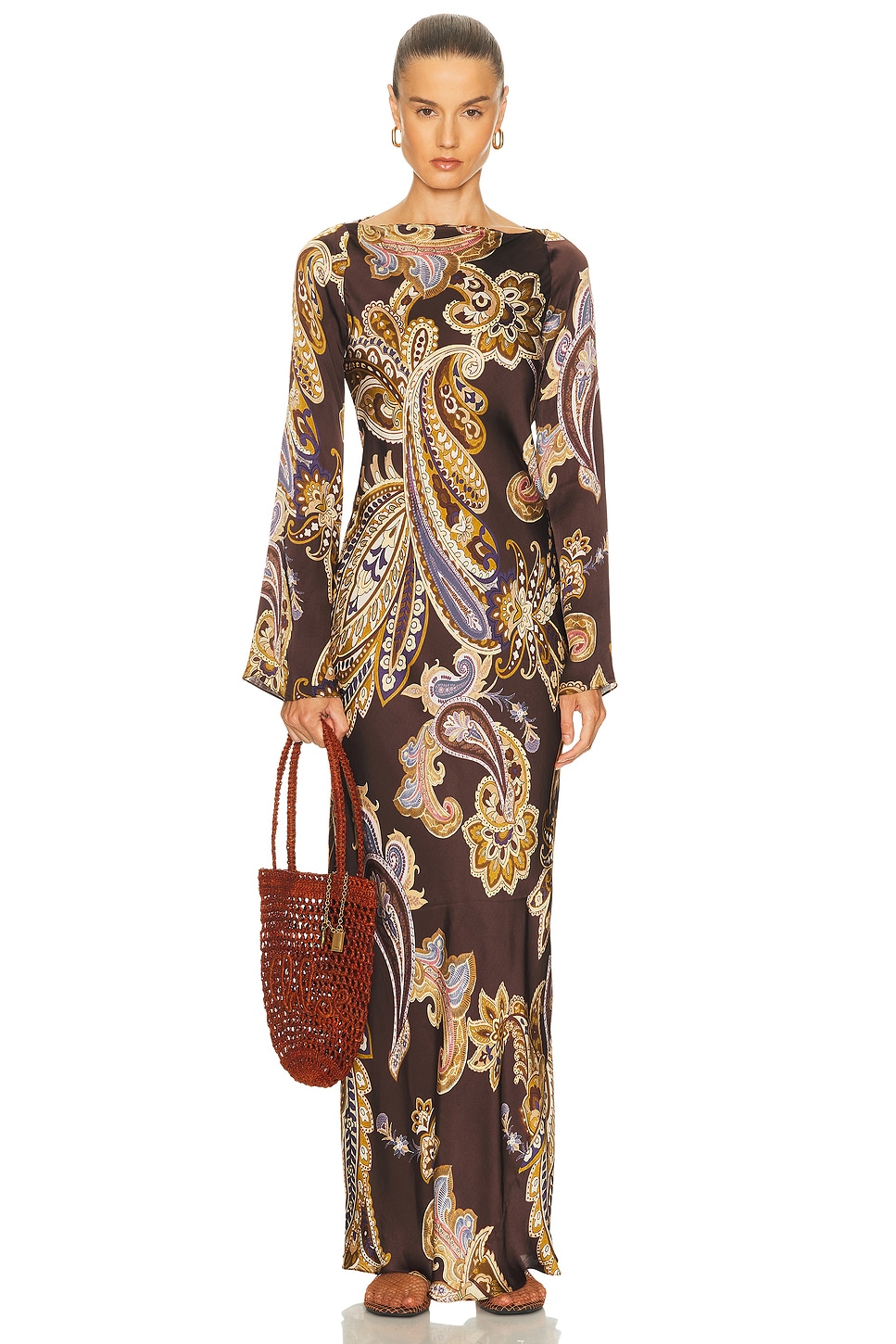 Reem Maxi Dress in Brown