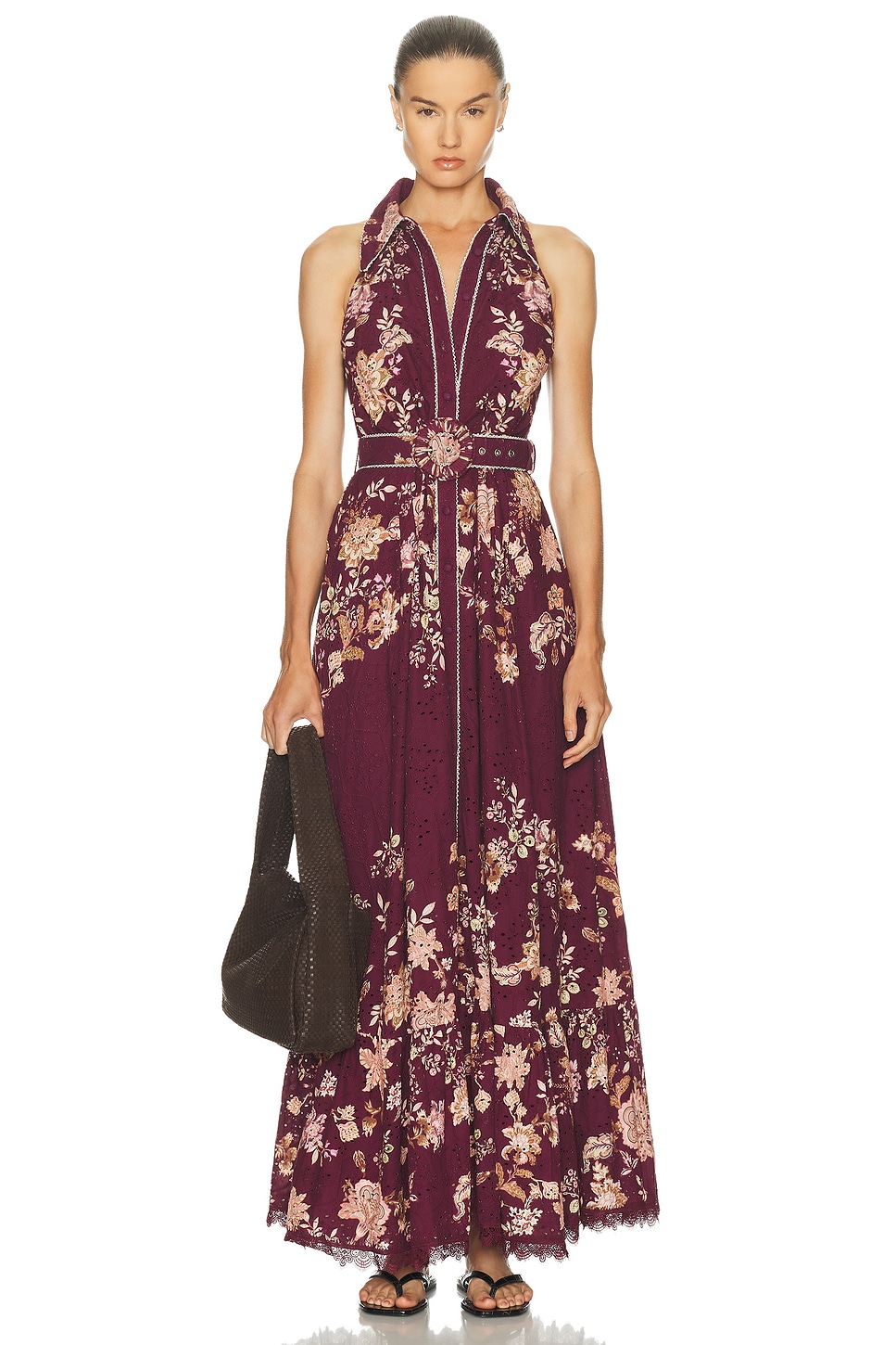 Hemant and Nandita Savi Shirt Belt Long Dress