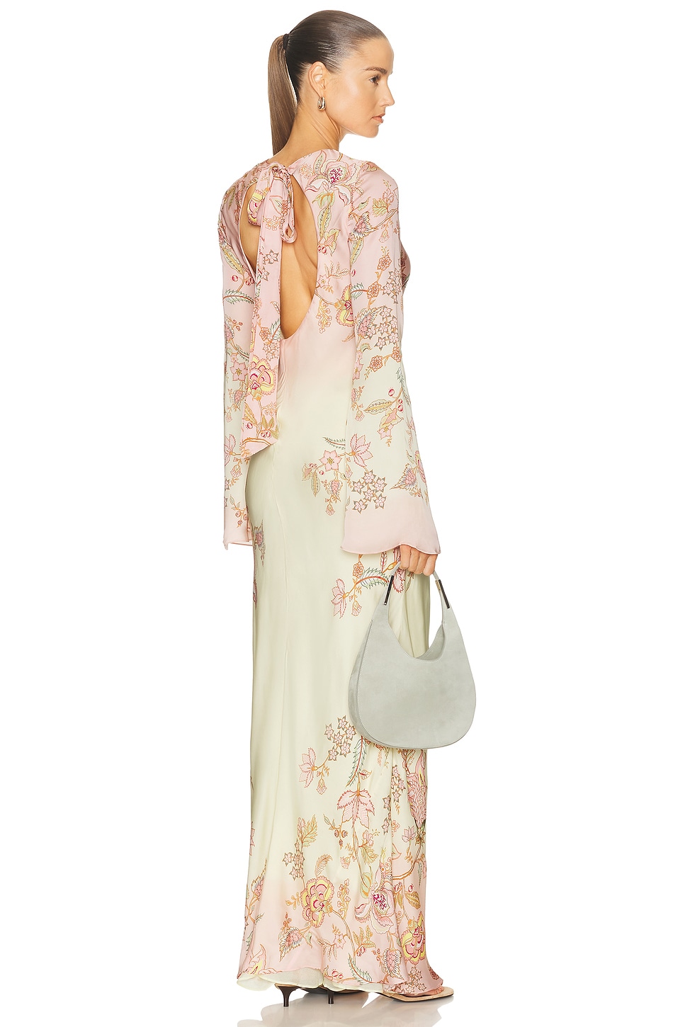 Hemant & Nandita Back Tie Maxi Dress