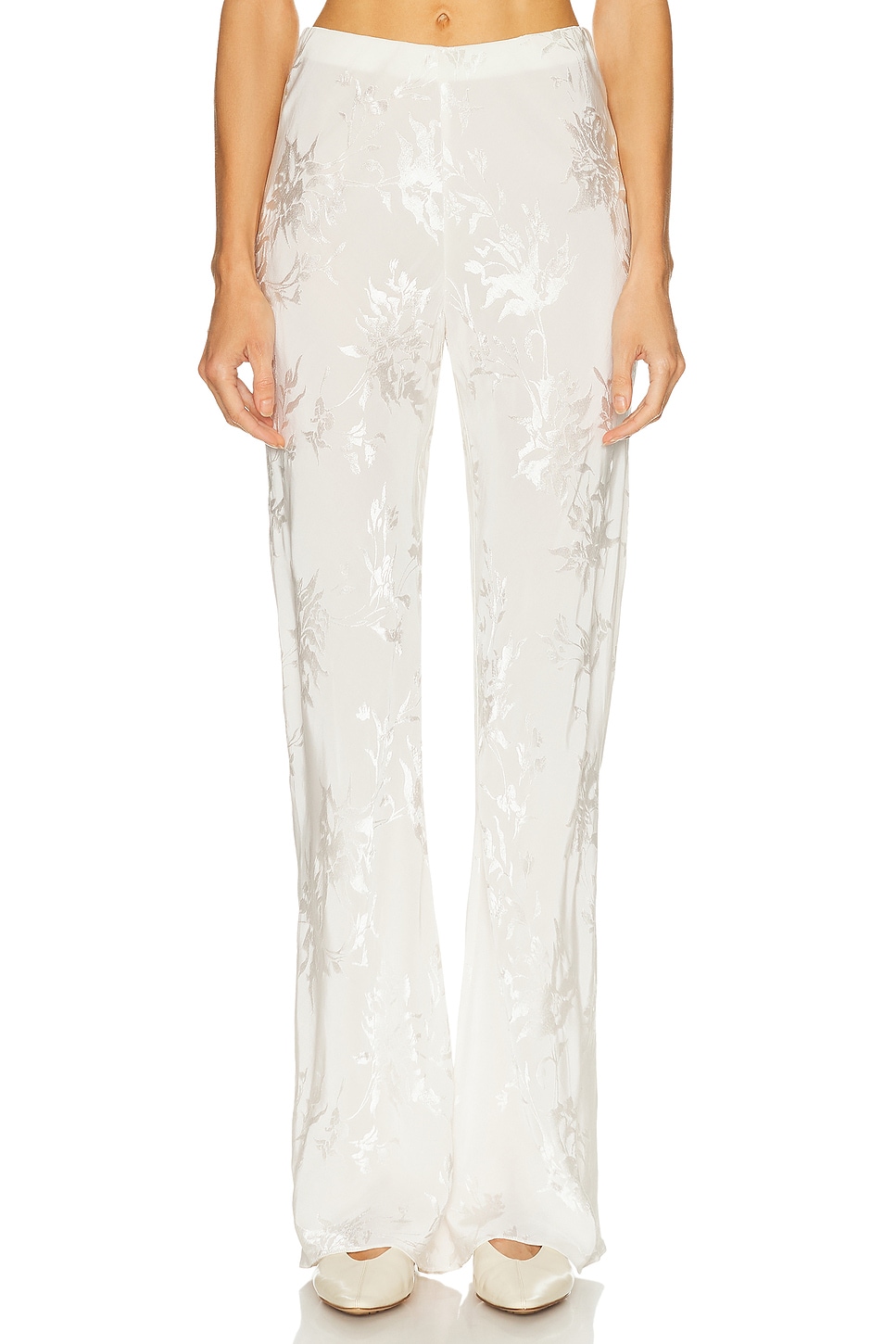 Image 1 of HEMANT AND NANDITA Bias Pant in Ivory