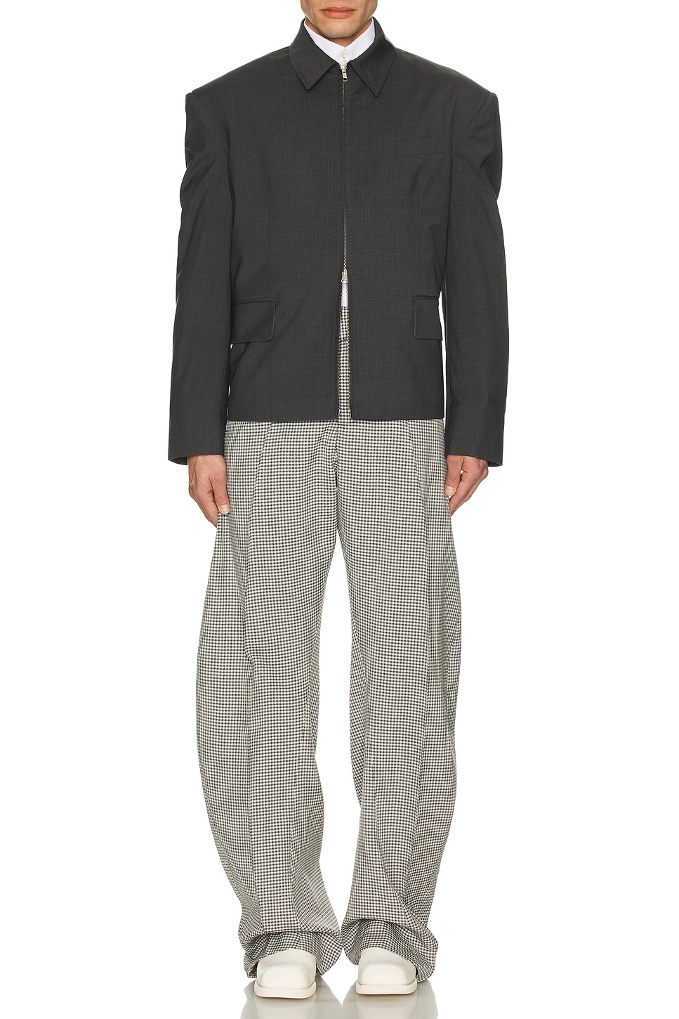 Image 1 of Bianca Saunders Pencil Jacket in Raven