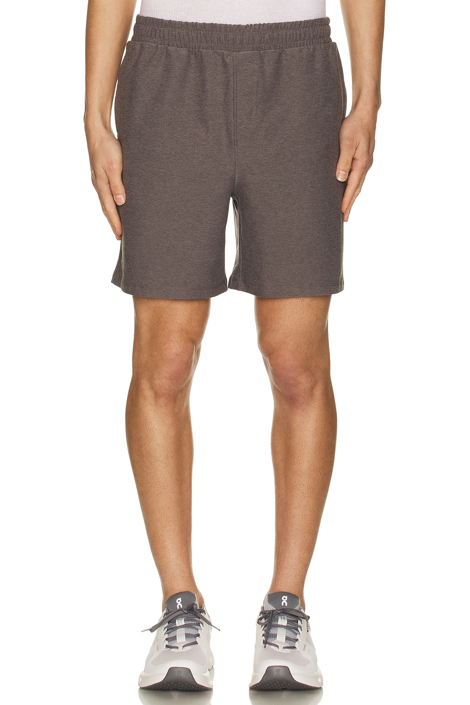 Image 1 of Beyond Yoga Take It Easy Short in Soft Umber Heather