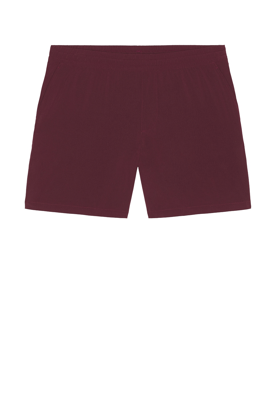 Image 1 of Beyond Yoga Long Run 7" Unlined Short in Deep Maroon