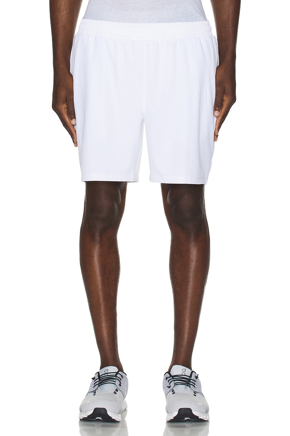 Image 1 of Beyond Yoga Pivotal Performance Lined Short in True White