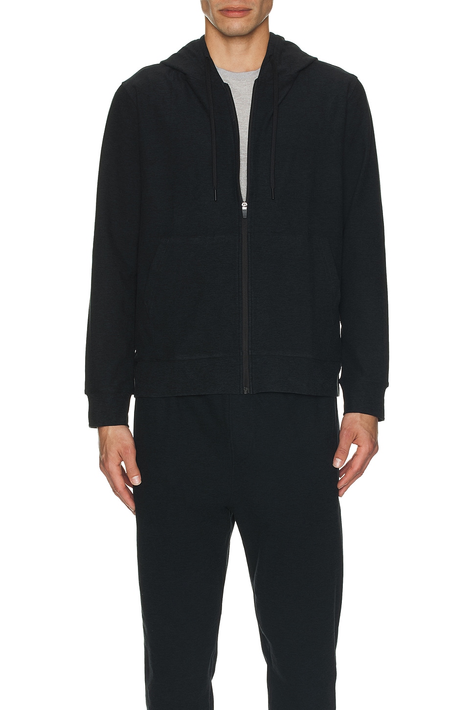 Image 1 of Beyond Yoga Freefit Zip Hoodie in Darkest Night