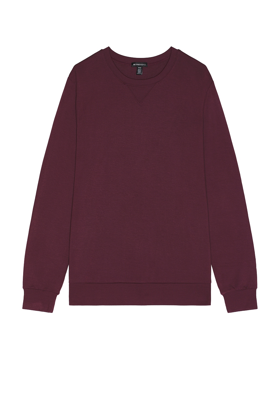 Beyond Yoga Always Beyond Pullover Crew In Midnight Burgundy