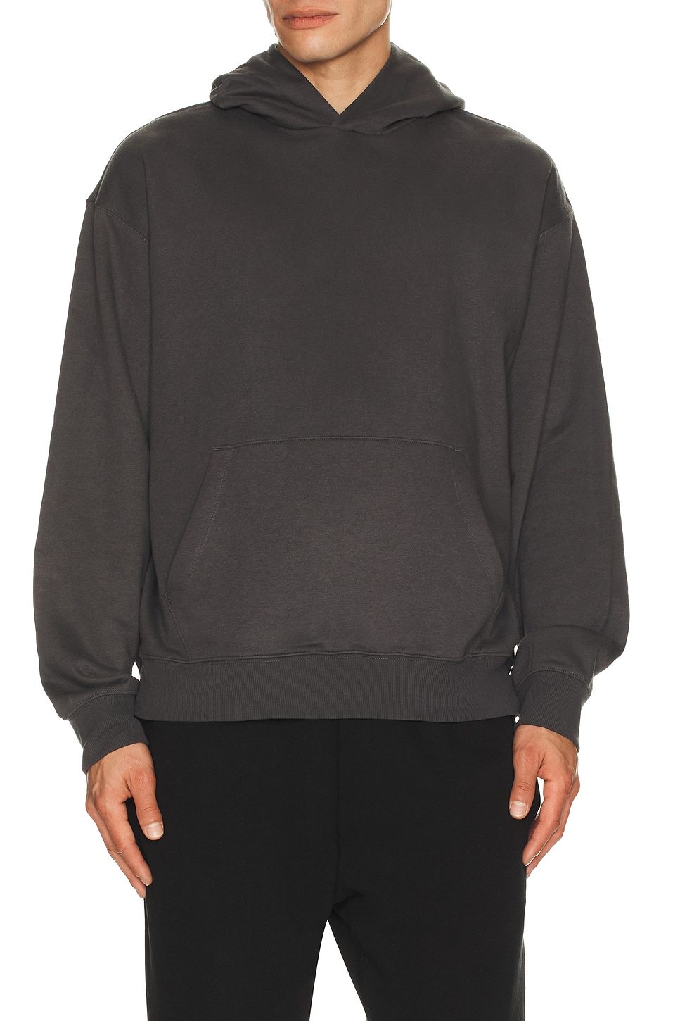 Image 1 of Beyond Yoga LuxeFleece Men's Hoodie in Black Ash