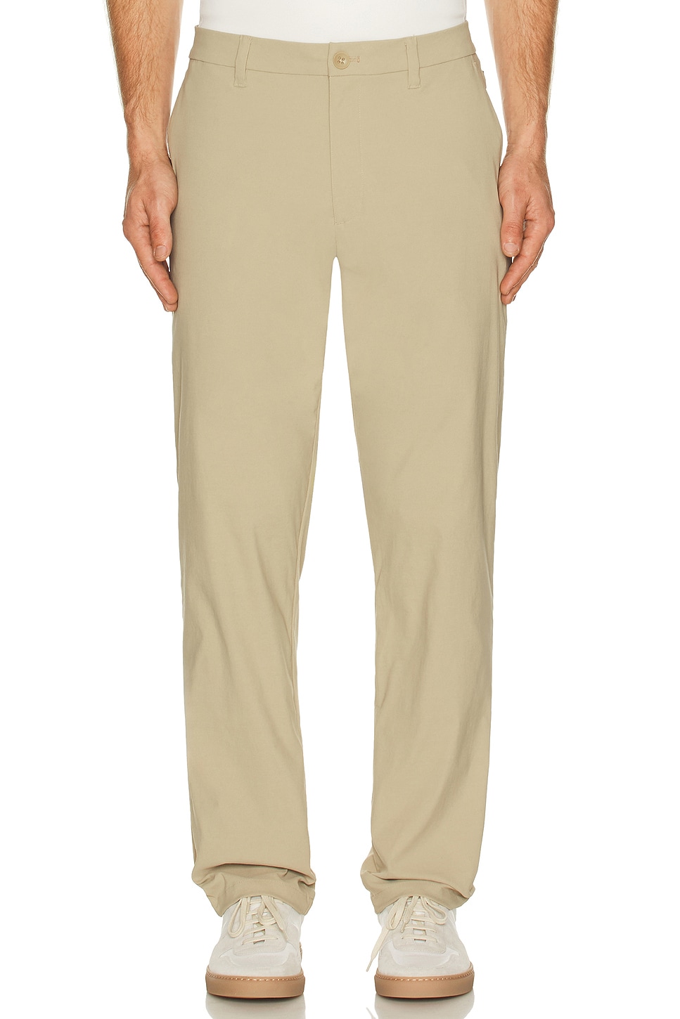 Image 1 of Beyond Yoga Essential Men's Chino 32' Trouser in Tan