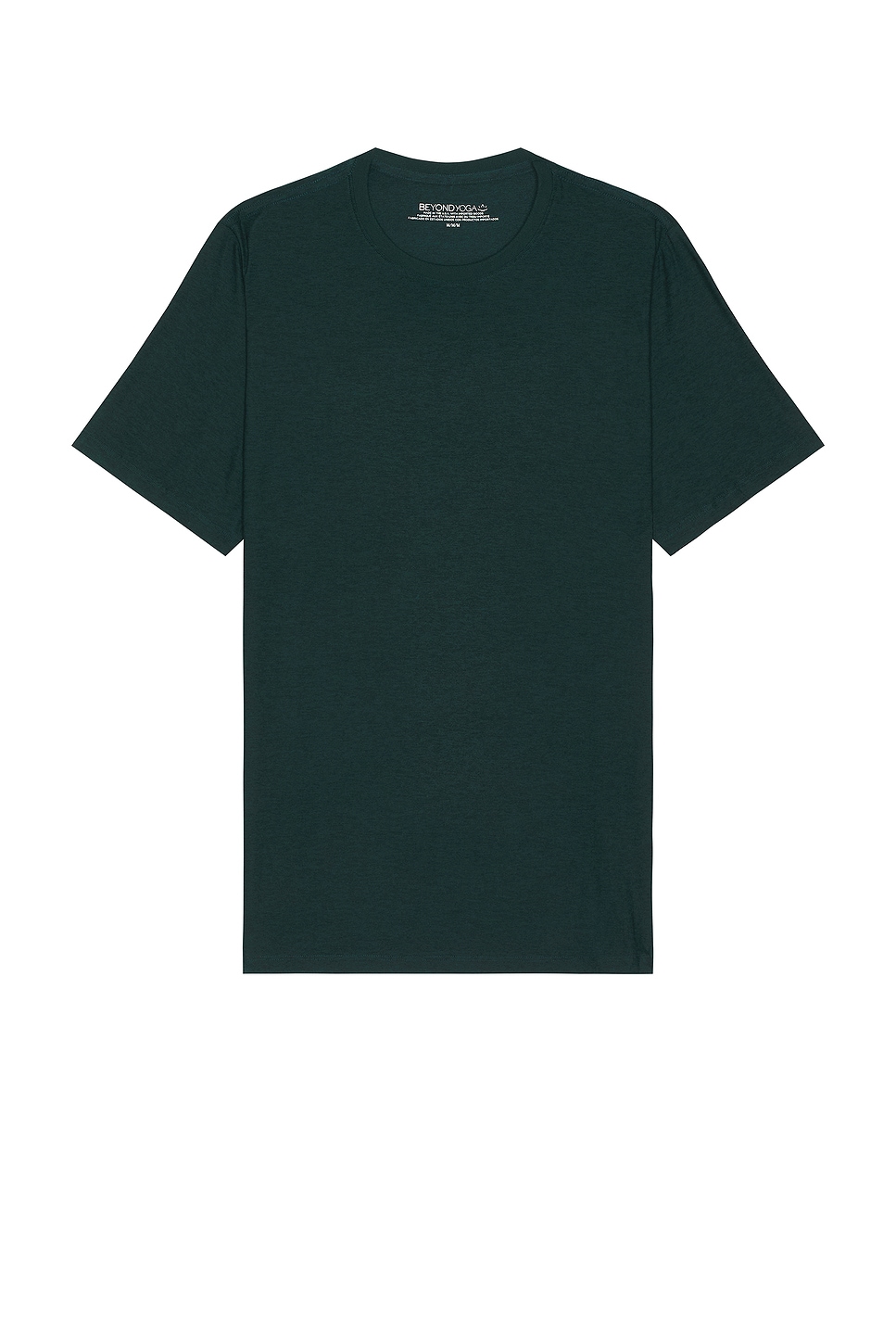 Image 1 of Beyond Yoga Always Beyond Crew Tee 2.0 in Dark Spruce Green Heather