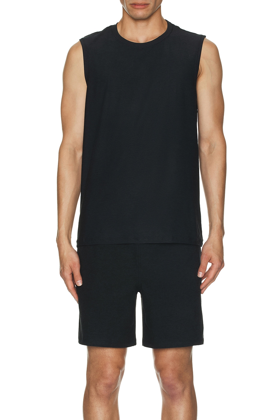 Image 1 of Beyond Yoga Featherweight Freeflo Muscle Tank in Darkest Night