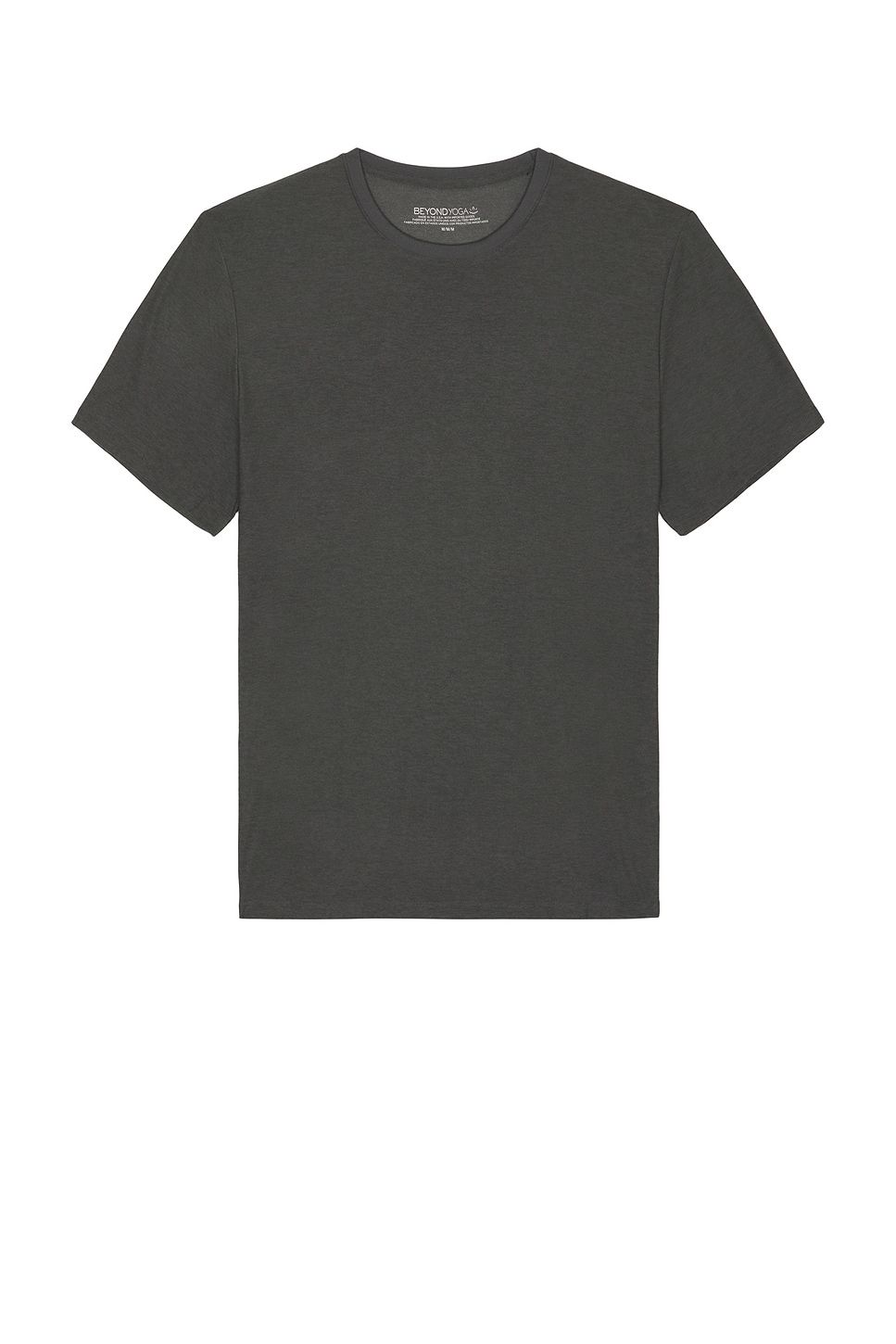 Image 1 of Beyond Yoga Always Beyond Crew Tee 2.0 in True Grey Heather