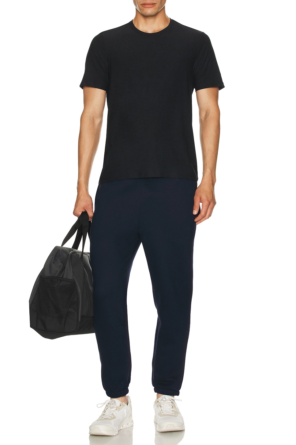 Image 1 of Beyond Yoga Always Beyond Crew Neck Tee 2.0 in Darkest Night