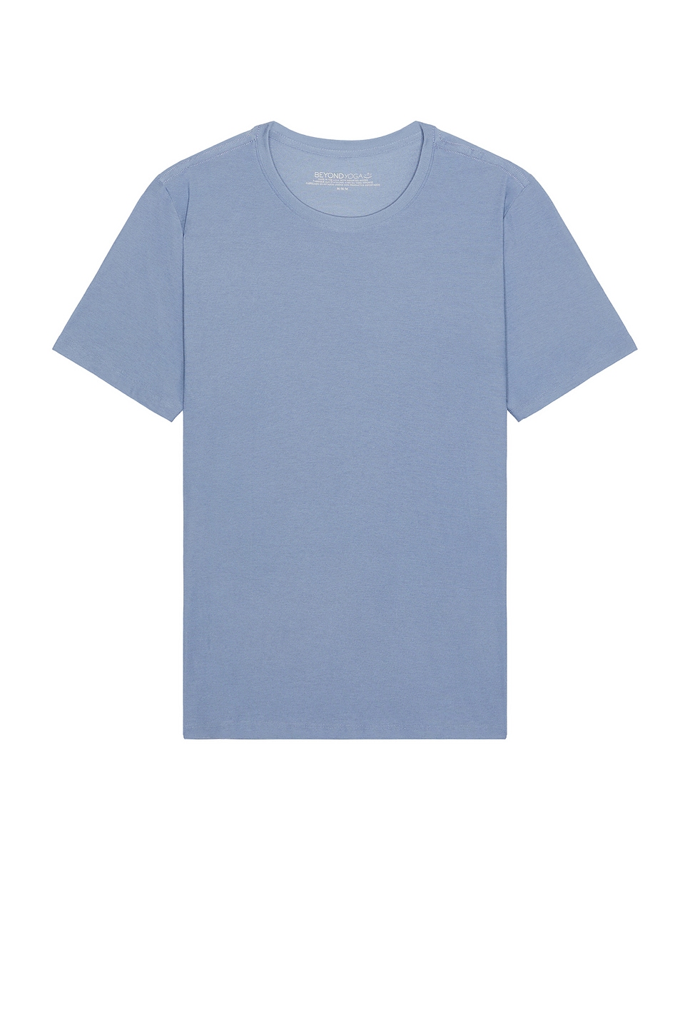 Image 1 of Beyond Yoga Always Beyond Crew Tee 2.0 in Shadow Blue Heather