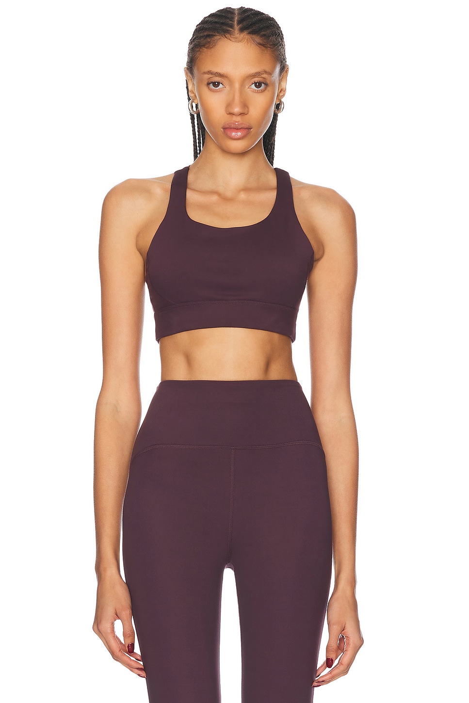 Image 1 of Beyond Yoga Powerbeyond Upsurge Sports Bra in Rich Plum