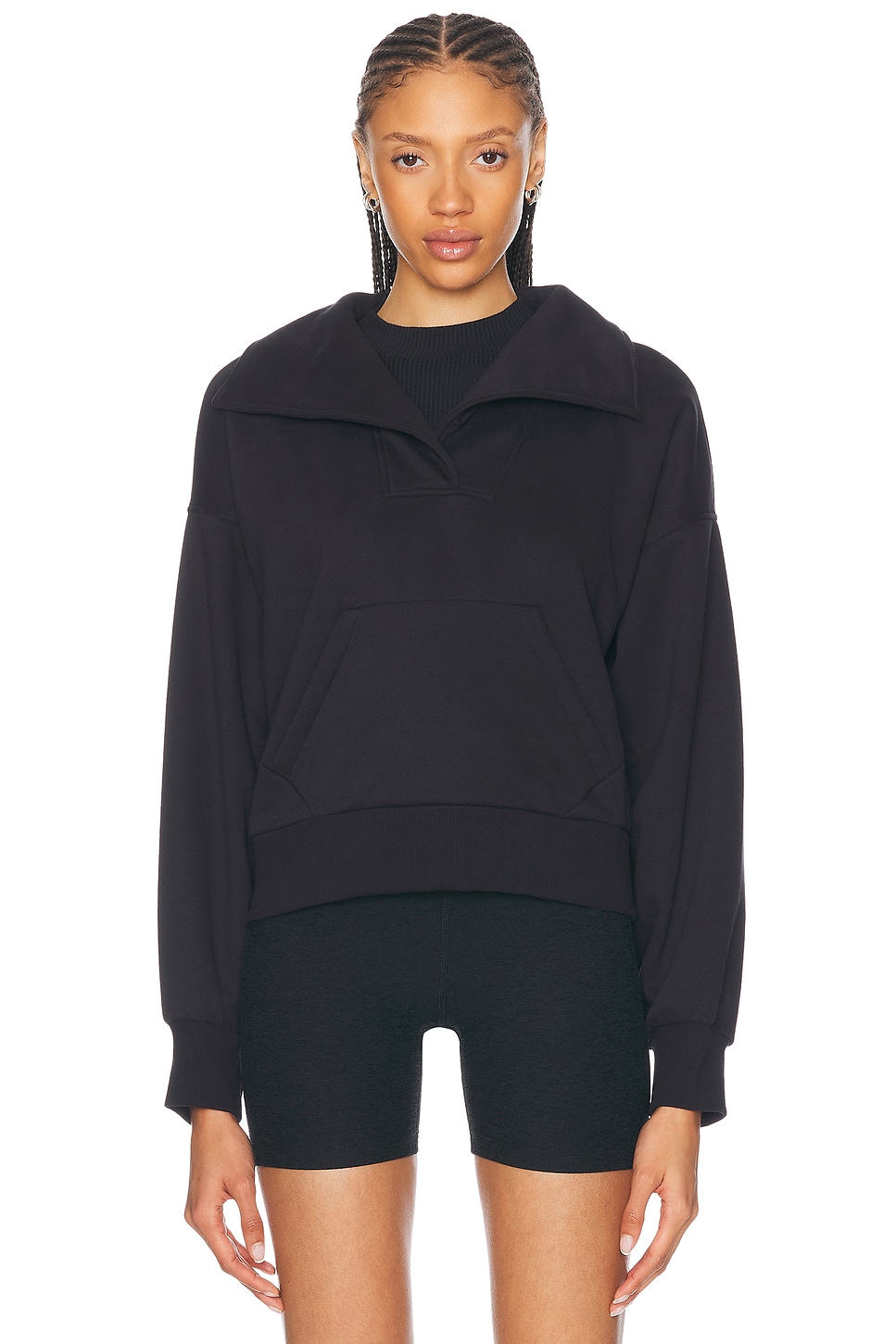 Image 1 of Beyond Yoga Street Smart Pullover Sweatshirt in Black