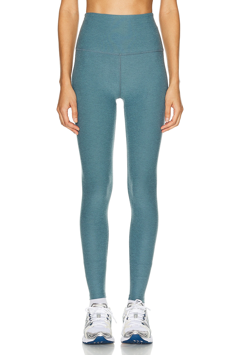 Image 1 of Beyond Yoga Spacedye Caught In The Midi High Waisted Legging in Storm Heather