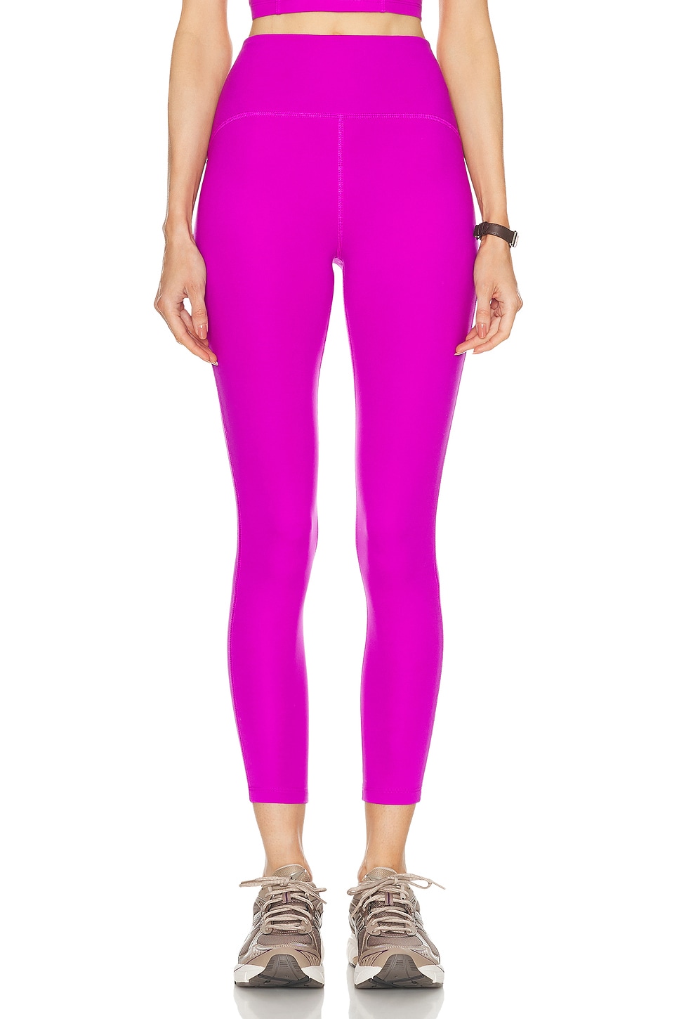 Image 1 of Beyond Yoga Powerbeyond Strive High Waisted Midi Legging in Violet Berry