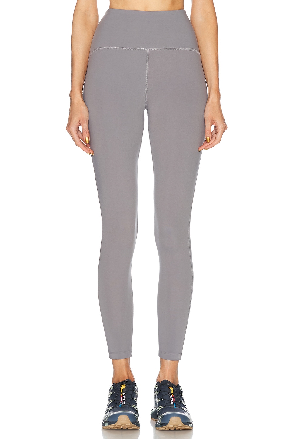 Shop Beyond Yoga Powerbeyond Strive Midi Legging In Iron Gray