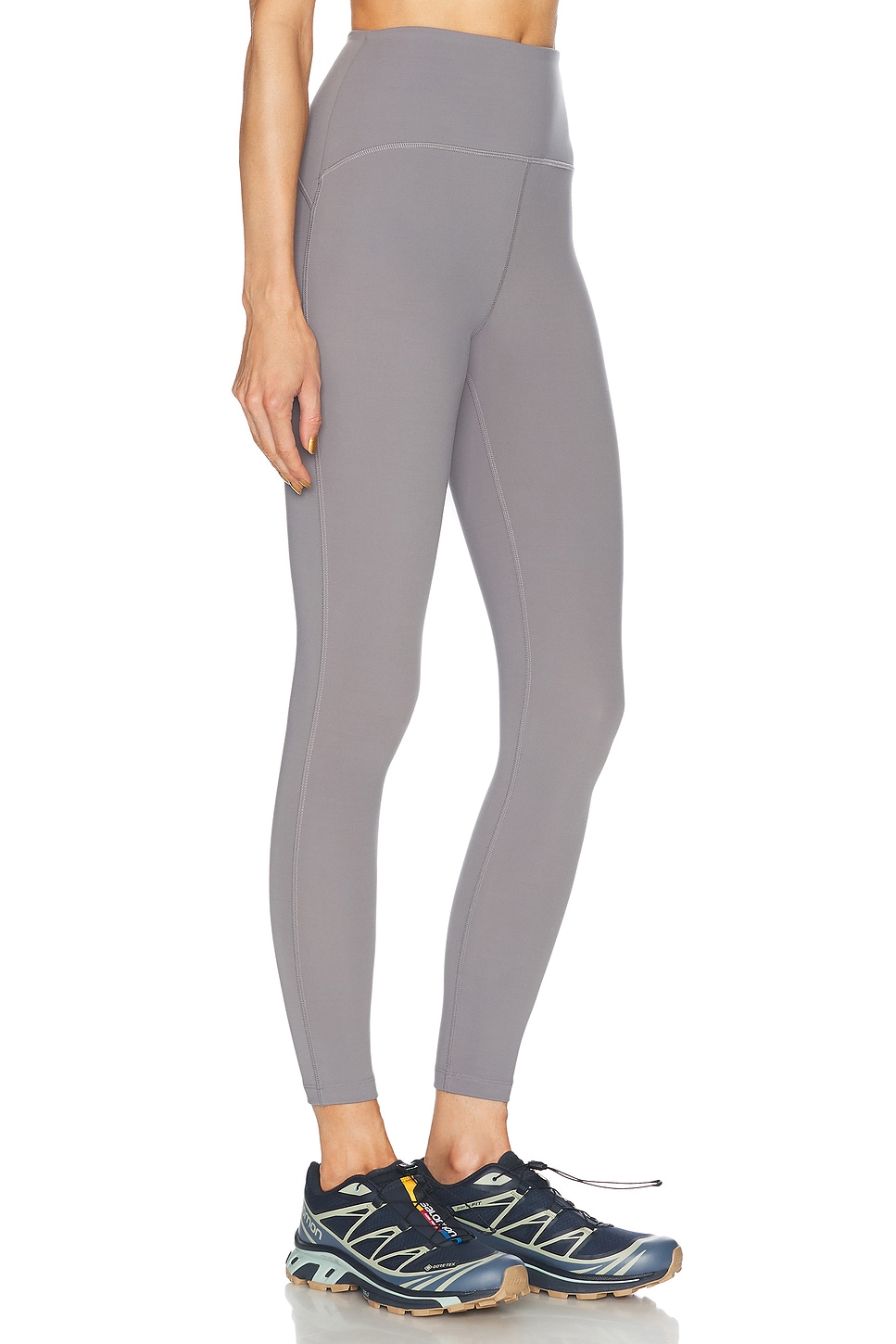 Shop Beyond Yoga Powerbeyond Strive Midi Legging In Iron Gray