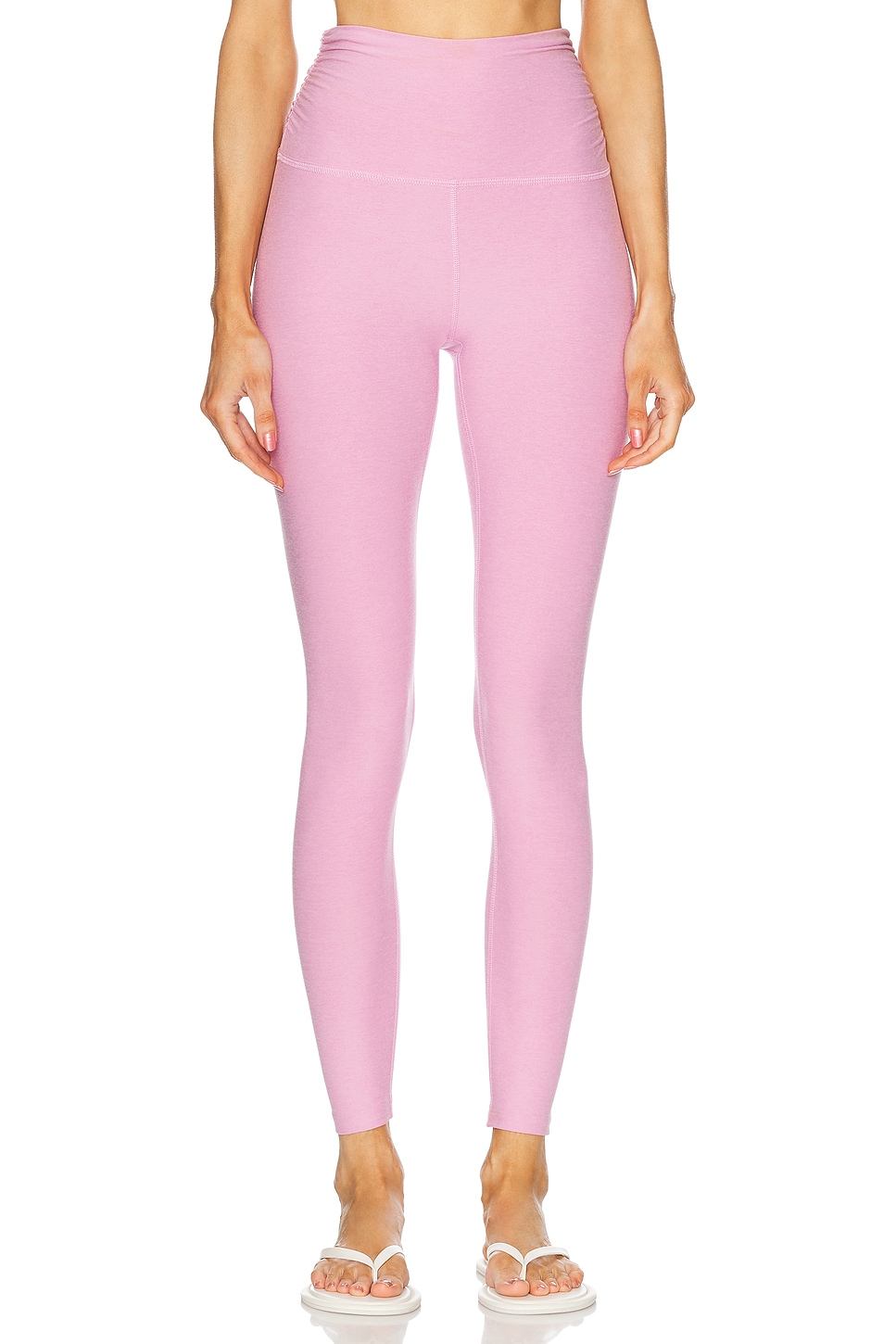 Spacedye Raise The Barre Shirred Legging in Pink