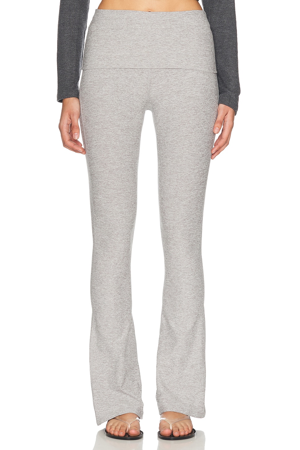 Spacedye Foldover Pant in Grey