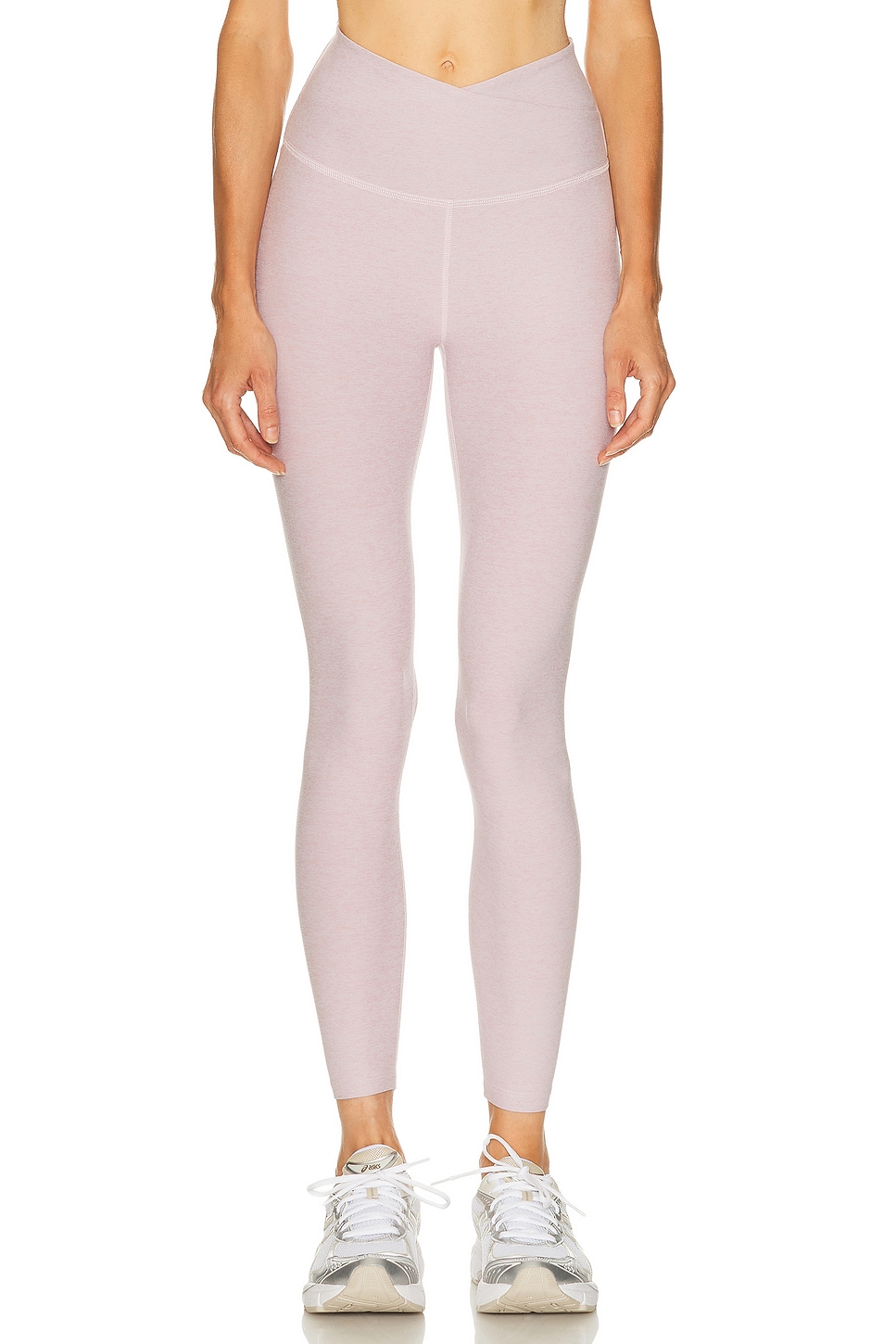 Spacedye At Your Leisure High Waisted Midi Legging in Blush