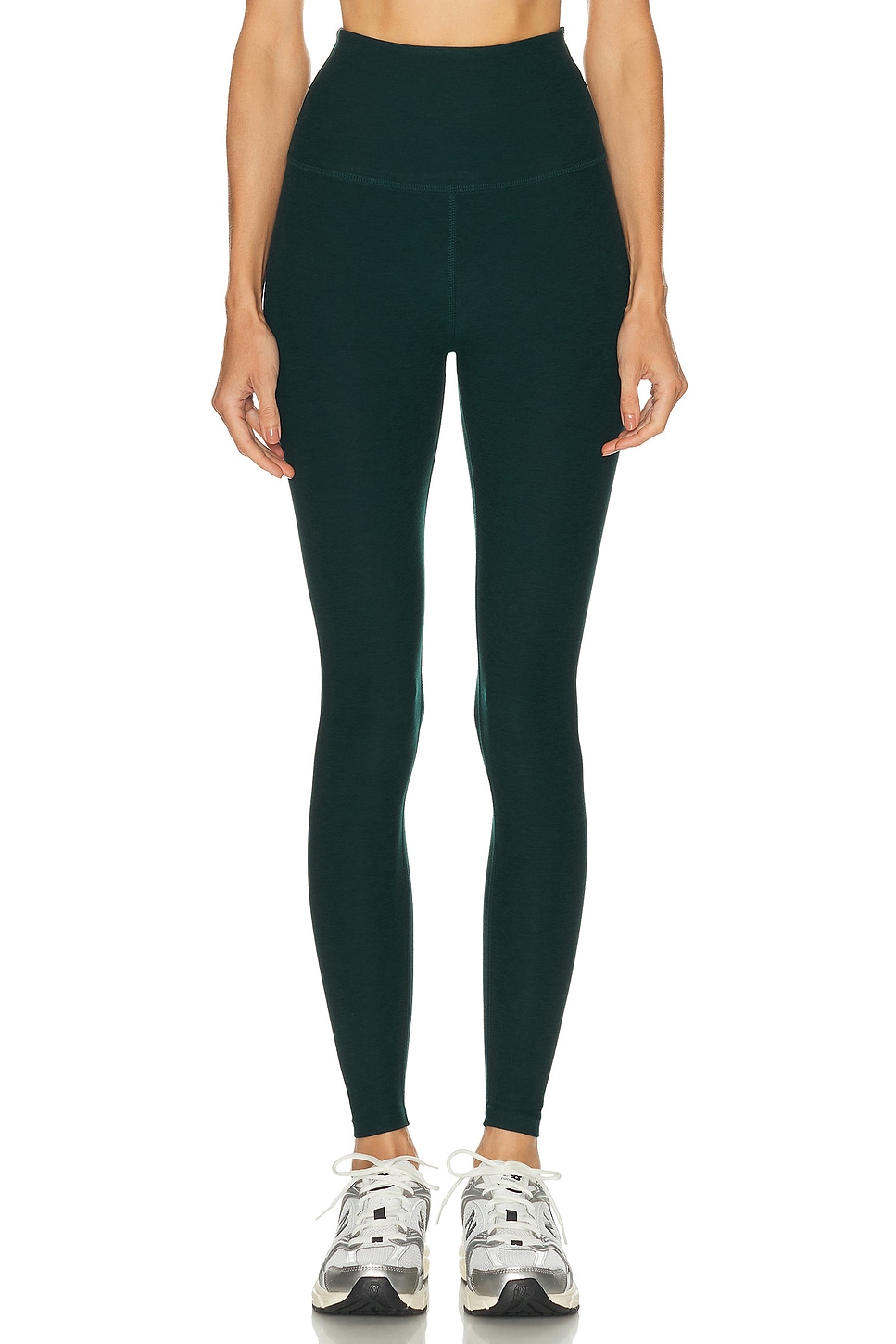 Image 1 of Beyond Yoga Spacedye Vitalize Full Length Legging in Dark Spruce Green Heather