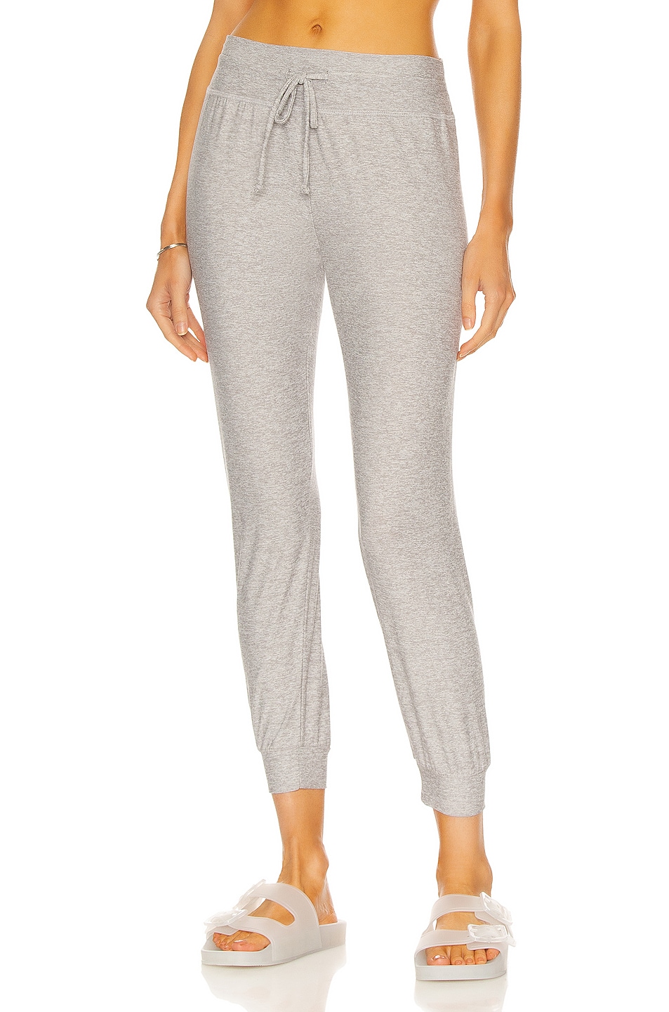 Image 1 of Beyond Yoga Lounge Around Midi Jogger in Silver Mist