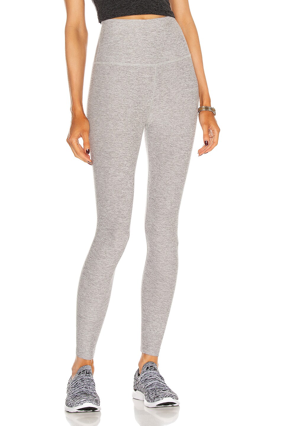 Image 1 of Beyond Yoga Spacedye Caught In The Midi High Waisted Legging in Silver Mist