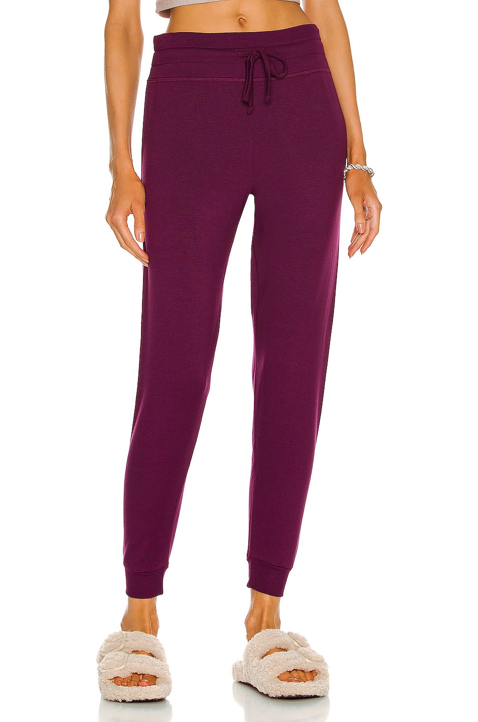 Image 1 of Beyond Yoga Lounge Around Midi Jogger in Fig