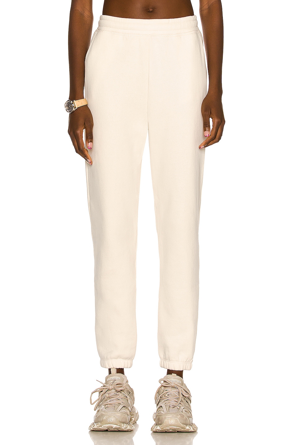 Image 1 of Beyond Yoga WFH Fleece Sweatpant in Vintage White