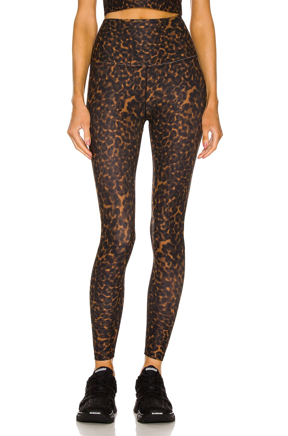 Image 1 of Beyond Yoga Soft Mark Caught in the Midi High Waisted Legging in Chai Tortoise