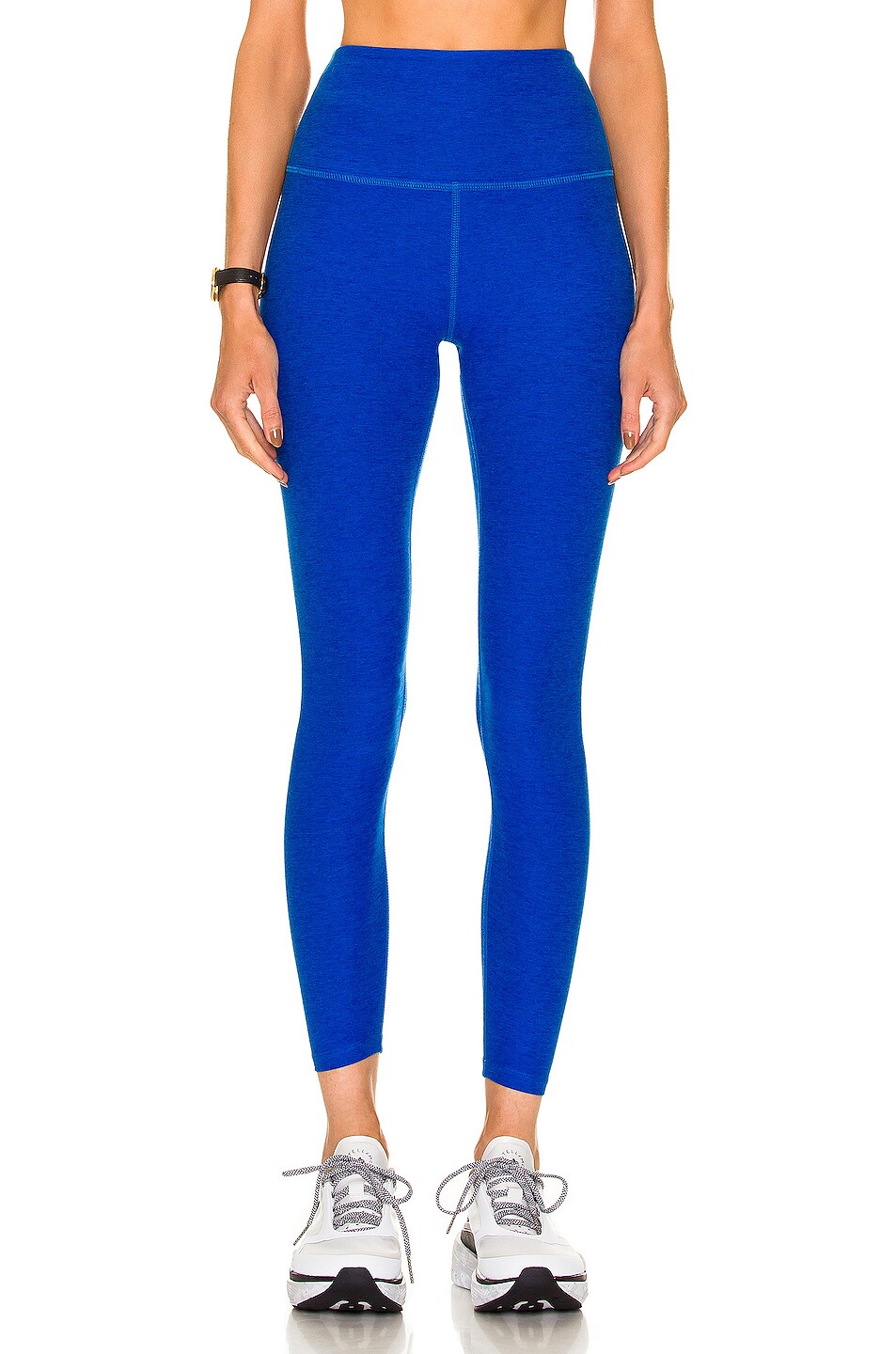 Image 1 of Beyond Yoga Spacedye Caught in the Midi High Waisted Legging in Wayfinder Blue Wave